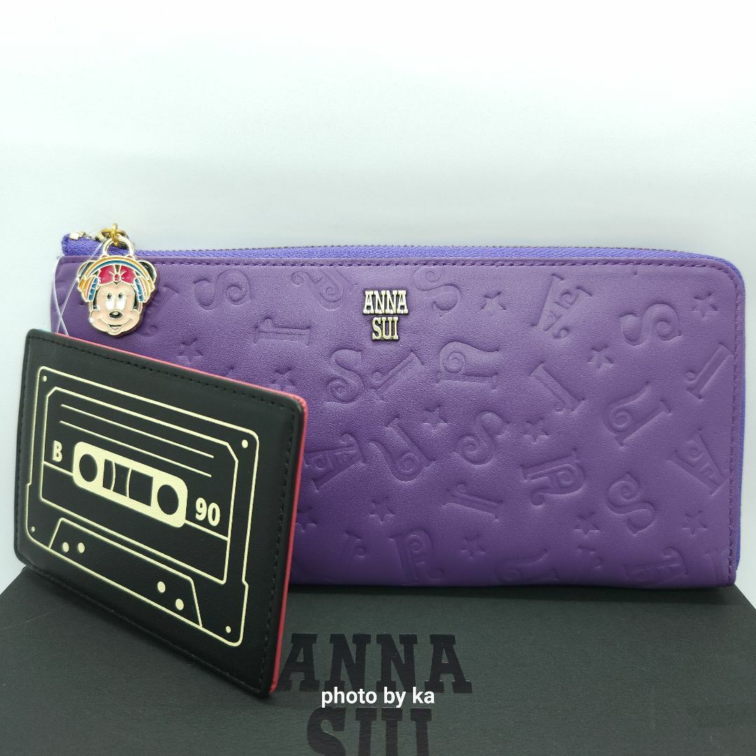 紫 アナスイ ANNA SUI 長財布 ディズニー コラボ ミニーマウス 新品 紫 アナスイ ANNA SUI 長財布 ディズニー コラボ ミニーマウス 新品