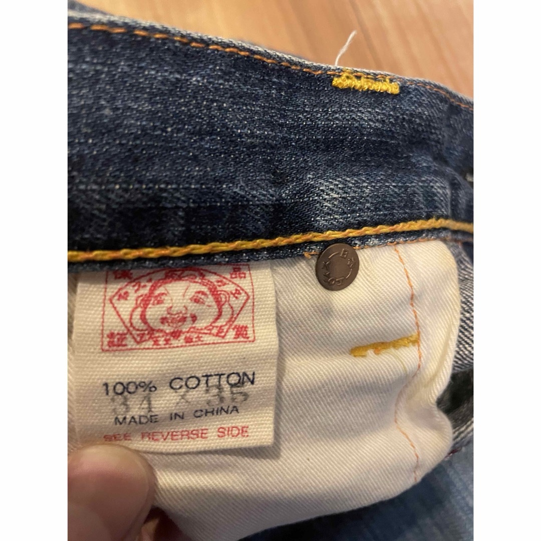 EVISU - サイズ34 白大黒 NO3 希少 2001 ゴールデンサイズ EVISU - サイズ34 白大黒 NO3 希少 2001 ゴールデンサイズ
