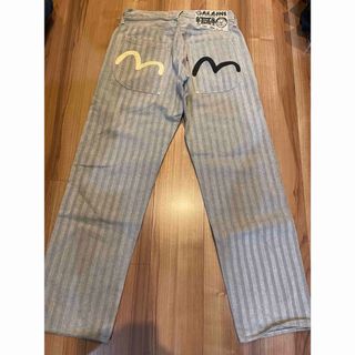 EVISU - サイズ35 2007 ストライプ 白黒 エヴィス エビスの通販 EVISU - サイズ35 2007 ストライプ 白黒 エヴィス エビスの通販