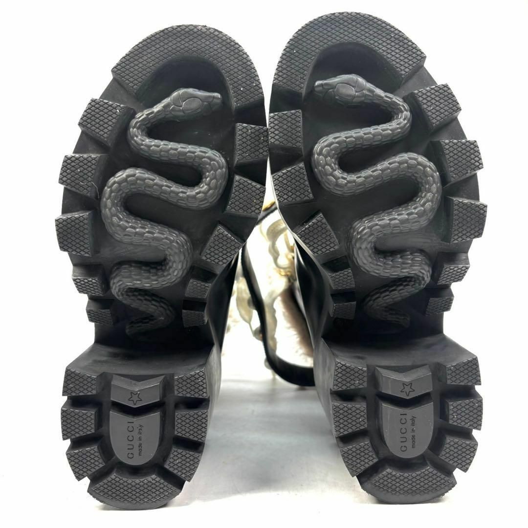 GUCCI - GUCCI グッチ ヒールブーツ ファー パール 36 1/2の通販 GUCCI - GUCCI グッチ ヒールブーツ ファー パール 36 1/2の通販