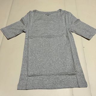 グレー トップス 半袖 カットソー Tシャツ スクエアネック インナー(Tシャツ(半袖/袖なし))