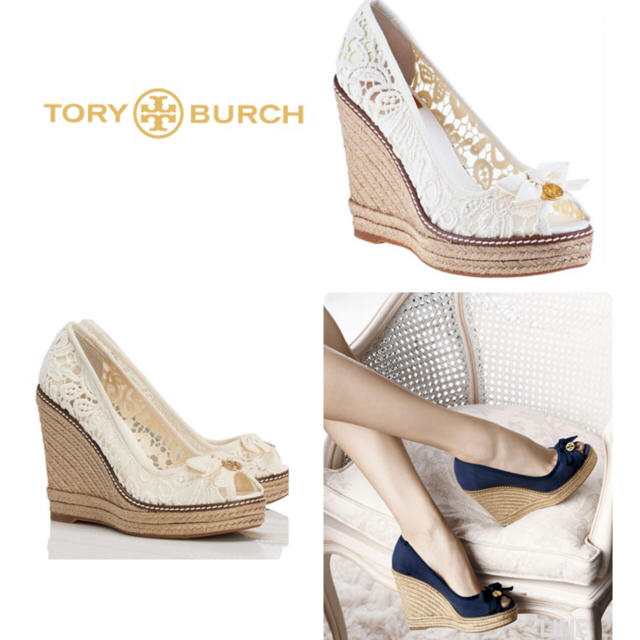 Tory Burch(トリーバーチ)のぴよぴよぴよ様専用 Tory Burch エスパドリーユウェッジサンダル 未使用 レディースの靴/シューズ(サンダル)の商品写真