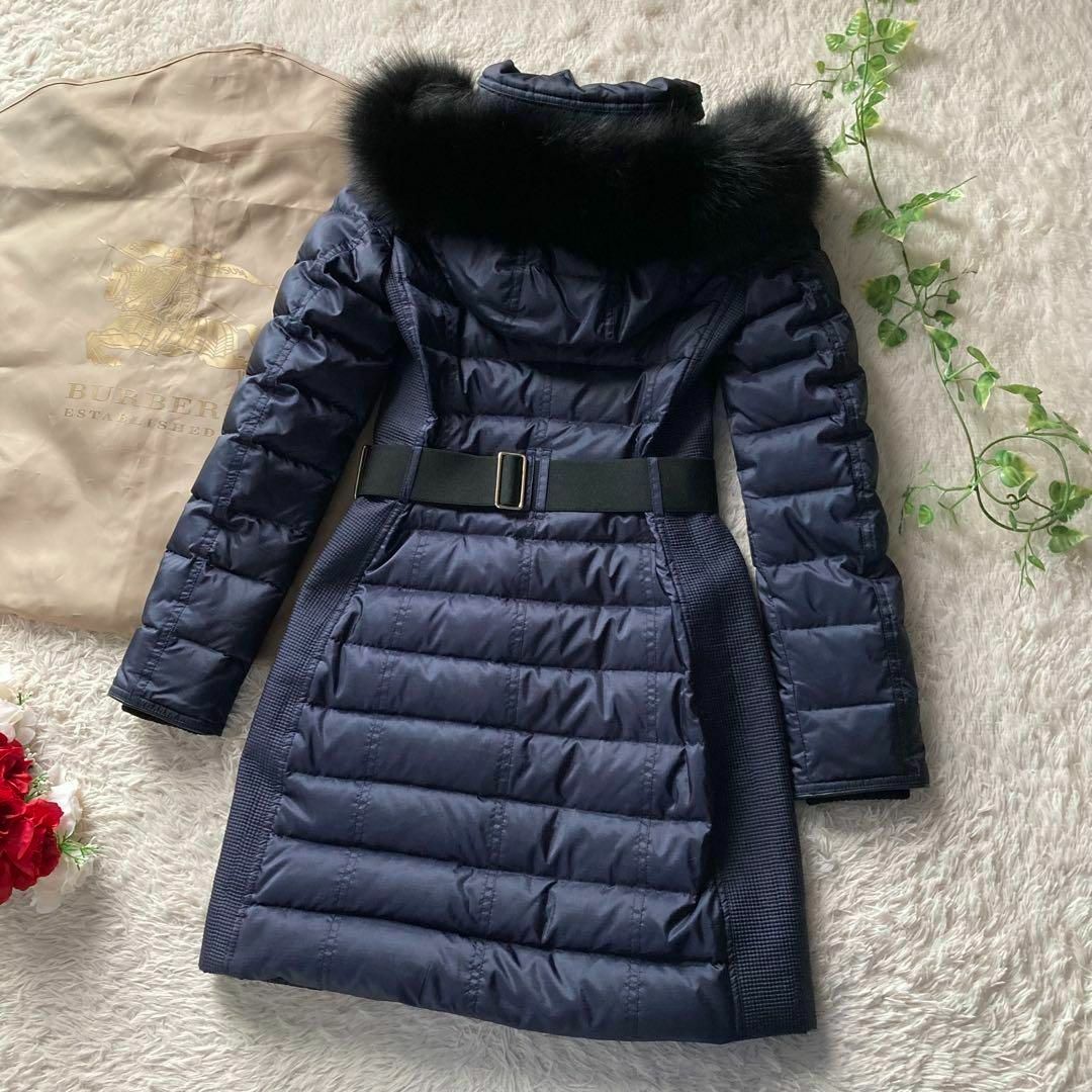 BURBERRY - 定価30万 バーバリー ロングダウンコート フォックス BURBERRY - 定価30万 バーバリー ロングダウンコート フォックス