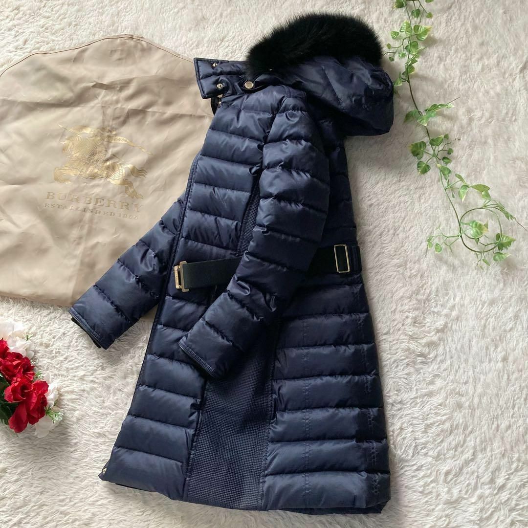 BURBERRY - 定価30万 バーバリー ロングダウンコート フォックス BURBERRY - 定価30万 バーバリー ロングダウンコート フォックス