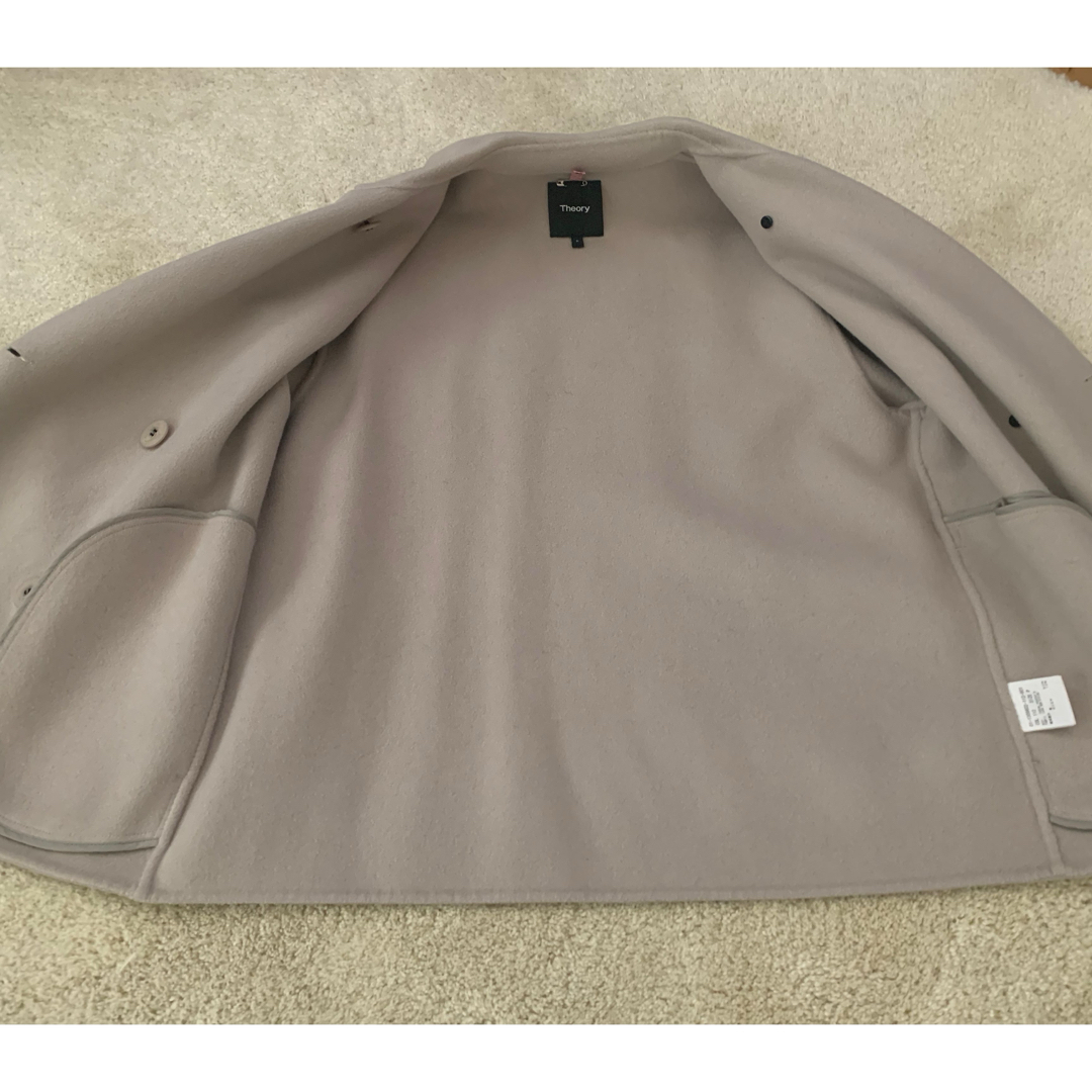 Theory セオリー カシミヤ混 ショートコート ピーコート ベージュ P Theory セオリー カシミヤ混 ショートコート ピーコート ベージュ P