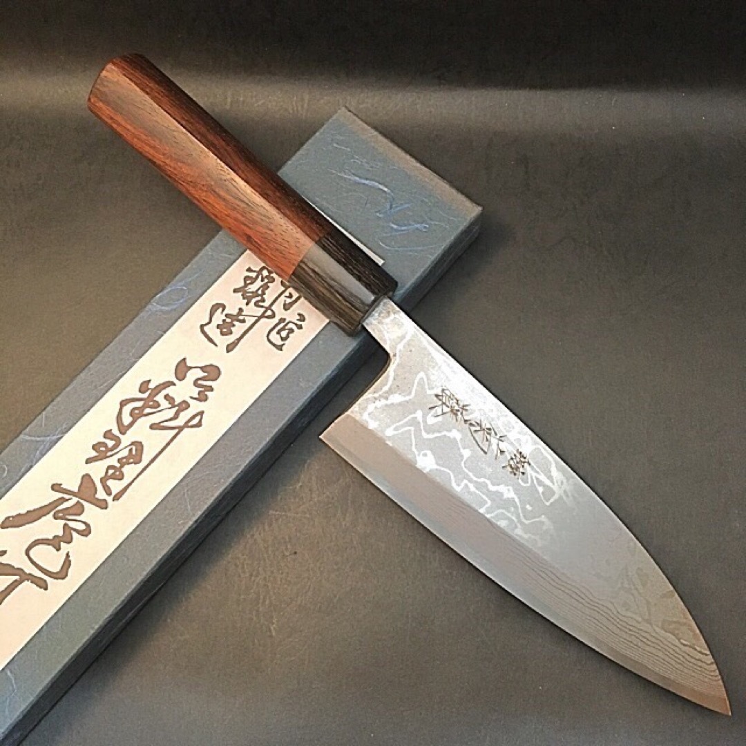 銀座 菊藤 銀龍 出刃包丁 150ミリ 積層白二鋼 銀座 菊藤 銀龍 出刃包丁 150ミリ 積層白二鋼