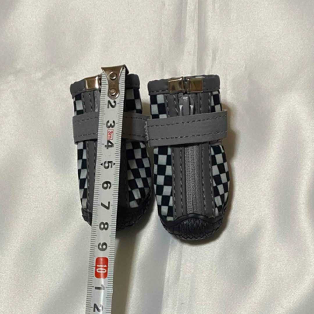 Dog lovers ストライプ犬服＆可愛い靴セット込み　小型犬用 ハンドメイドのペット(ペット服/アクセサリー)の商品写真