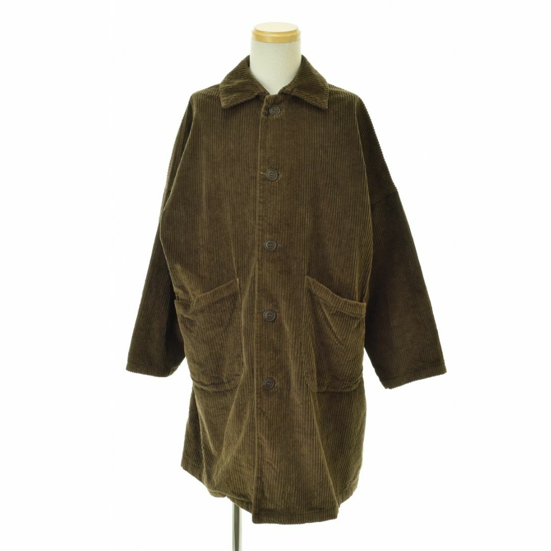 yarmo】YAR-21AW 18 Brisbane Moss HI-LO コーデュロイ ダスター yarmo】YAR-21AW 18 Brisbane Moss HI-LO コーデュロイ ダスター