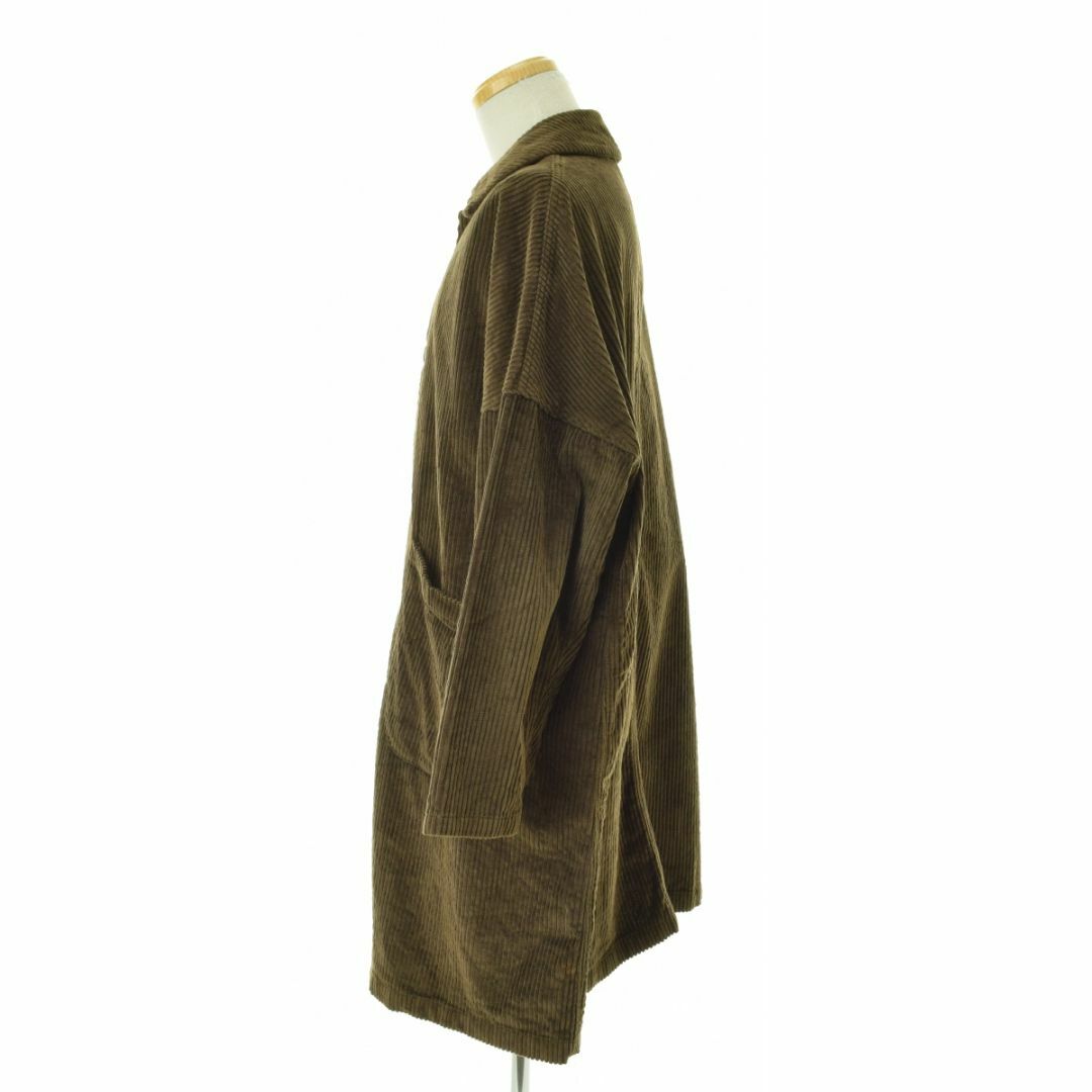 yarmo】YAR-21AW 18 Brisbane Moss HI-LO コーデュロイ ダスター yarmo】YAR-21AW 18 Brisbane Moss HI-LO コーデュロイ ダスター