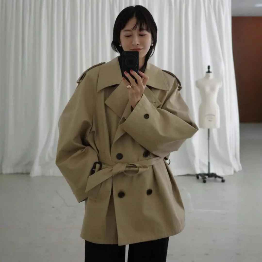 CLANE OVER SHORT TRENCH COAT CLANE OVER SHORT TRENCH COAT