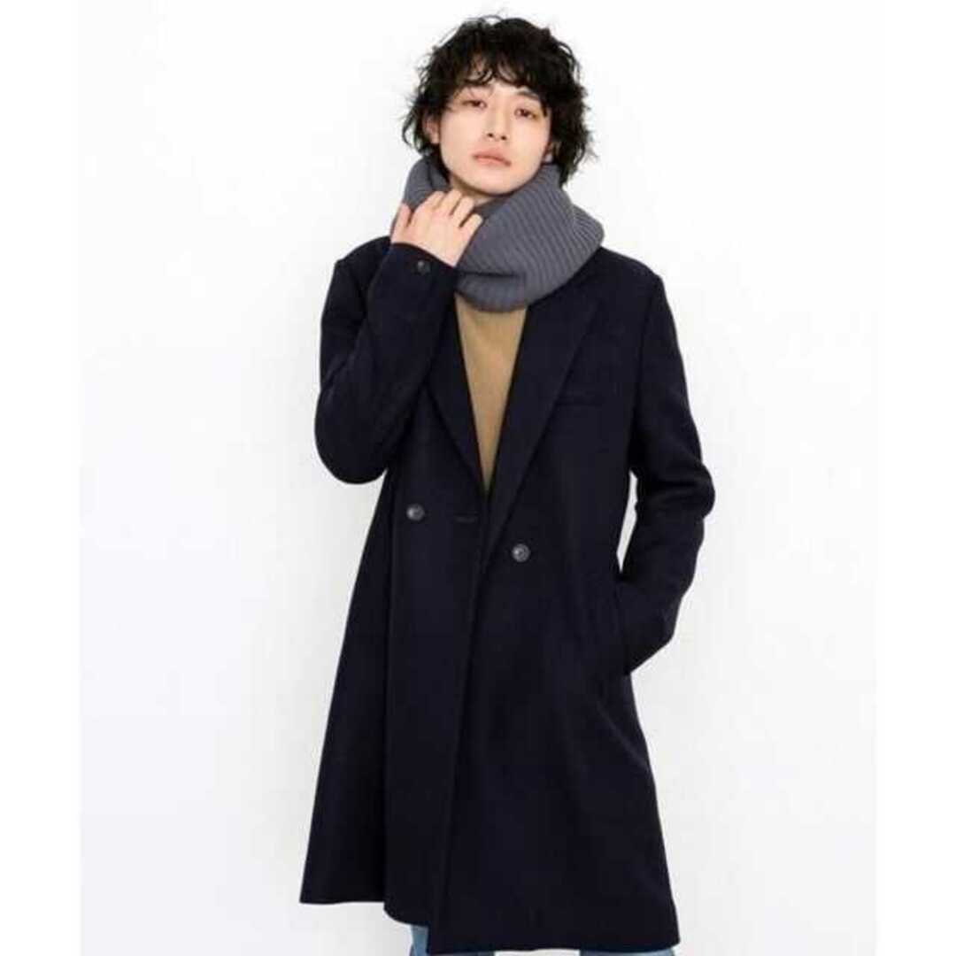 STUDIOUS】ダブルクロスメルトンダブルチェスターコート STUDIOUS】ダブルクロスメルトンダブルチェスターコート