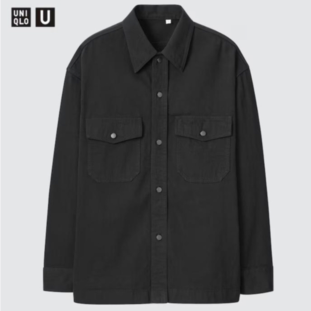 UNIQLO - 新品タグ付き ユニクロU デニムオーバーサイズシャツ UNIQLO - 新品タグ付き ユニクロU デニムオーバーサイズシャツ