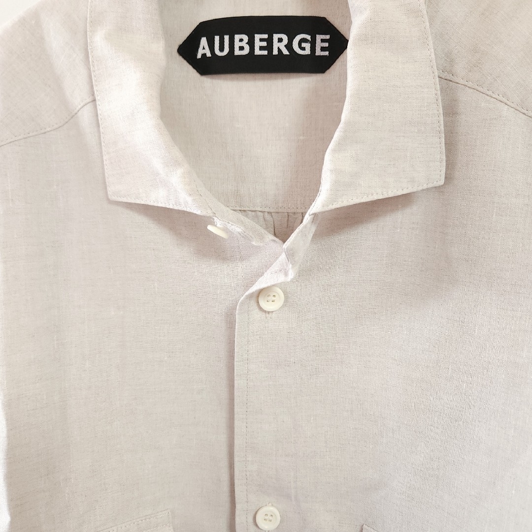 AUBERGE リネンシャツ CEZANNE セザンヌ ベージュ AUBERGE リネンシャツ CEZANNE セザンヌ ベージュ
