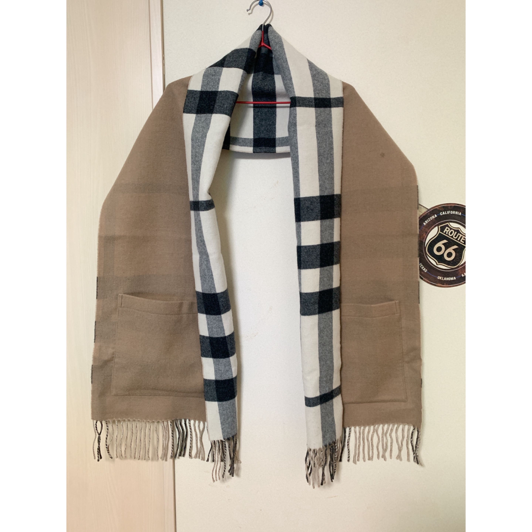 正規品】Burberry ストール マフラー ポケット付き 正規品】Burberry ストール マフラー ポケット付き