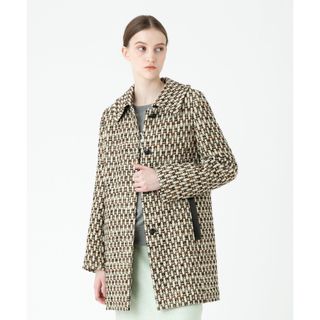 allureville - allureville ターコイズ ダブルブレストコート allureville - allureville ターコイズ ダブルブレストコート