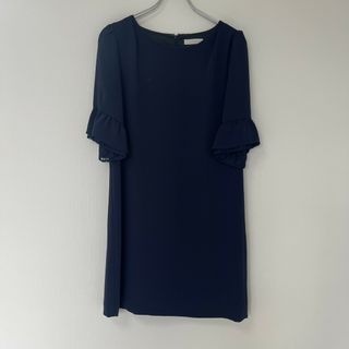 極美品　【any sis】エニィスィス　ネイビー　ワンピース　フォーマル　無地　シンプル　卒業式　入学式(その他)