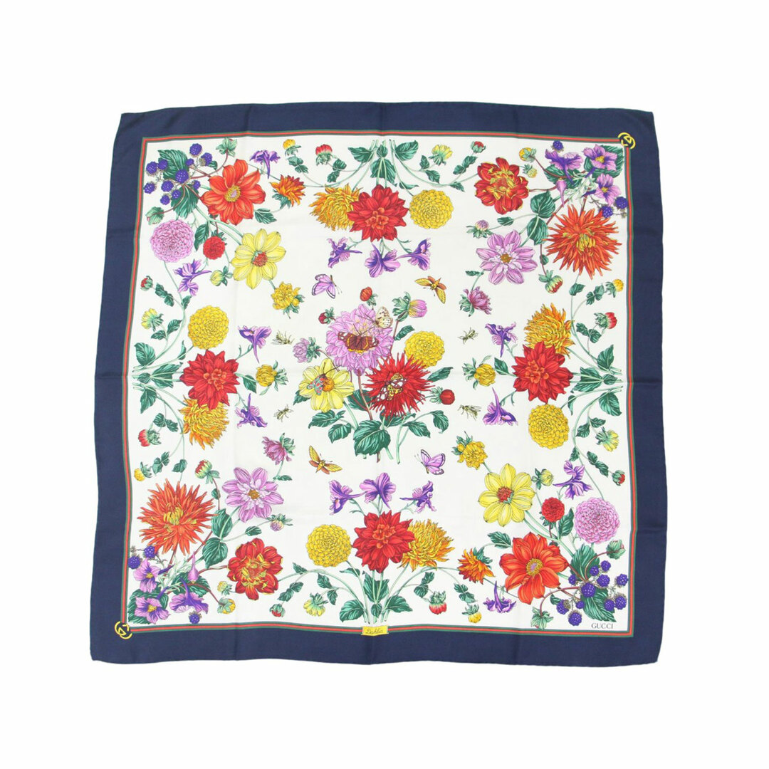 GUCCI グッチ フローラル シルク スカーフ / 大判 花柄 GUCCI グッチ フローラル シルク スカーフ / 大判 花柄