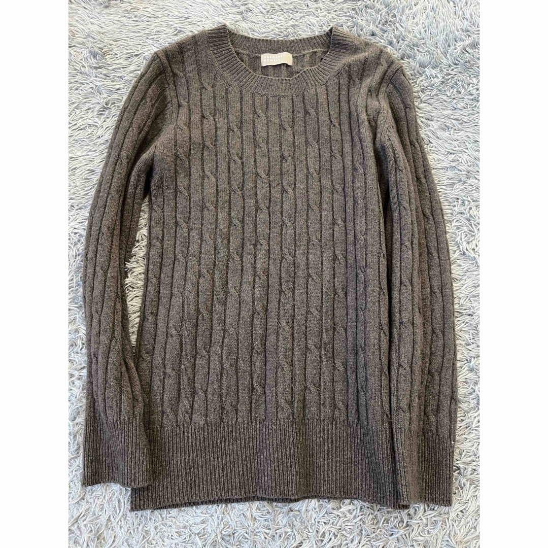 超美品！マーガレットハウエル カシミヤ混 ケーブルニット
