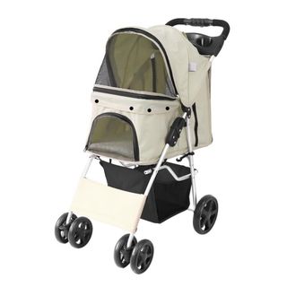 ペットカート 折りたたみ 多頭 軽量 ペットバギー 4輪(犬)