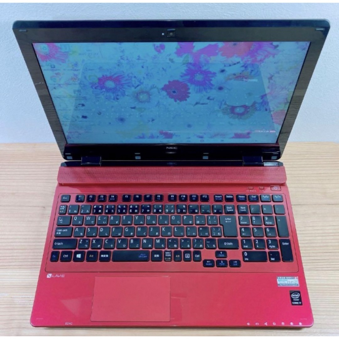 美品】Corei7/SSD/Windows11/オフィス付/赤/ノートパソコン 美品】Corei7/SSD/Windows11/オフィス付/赤/ノートパソコン