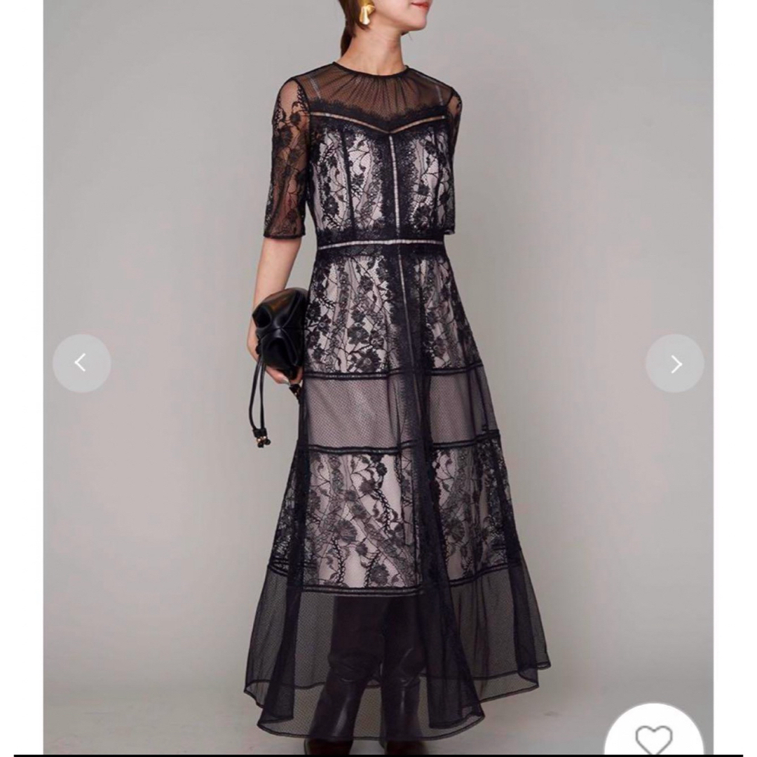 美品】FRAY I.D(フレイ アイディー)コンビネーションレースドレス 美品】FRAY I.D(フレイ アイディー)コンビネーションレースドレス