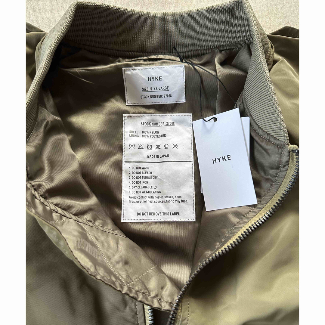 HYKE - 5新品 HYKE メンズ TYPE L-2A JACKET ブルゾン カーキの HYKE - 5新品 HYKE メンズ TYPE L-2A JACKET ブルゾン カーキの