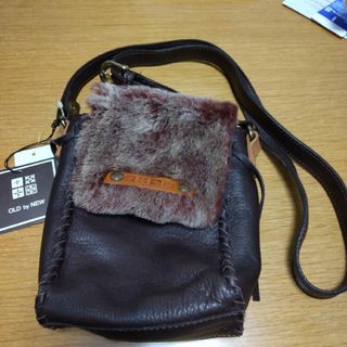 ラシット(Russet)の新品　タグ付き　ラシット　OLD by NEW ショルダーバッグ ファー　レザー(ショルダーバッグ)