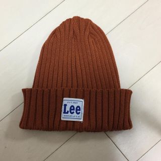 リー(Lee)の新品未使用LEE ニットワッチビーニーテラコッタブラウン(ニット帽/ビーニー)