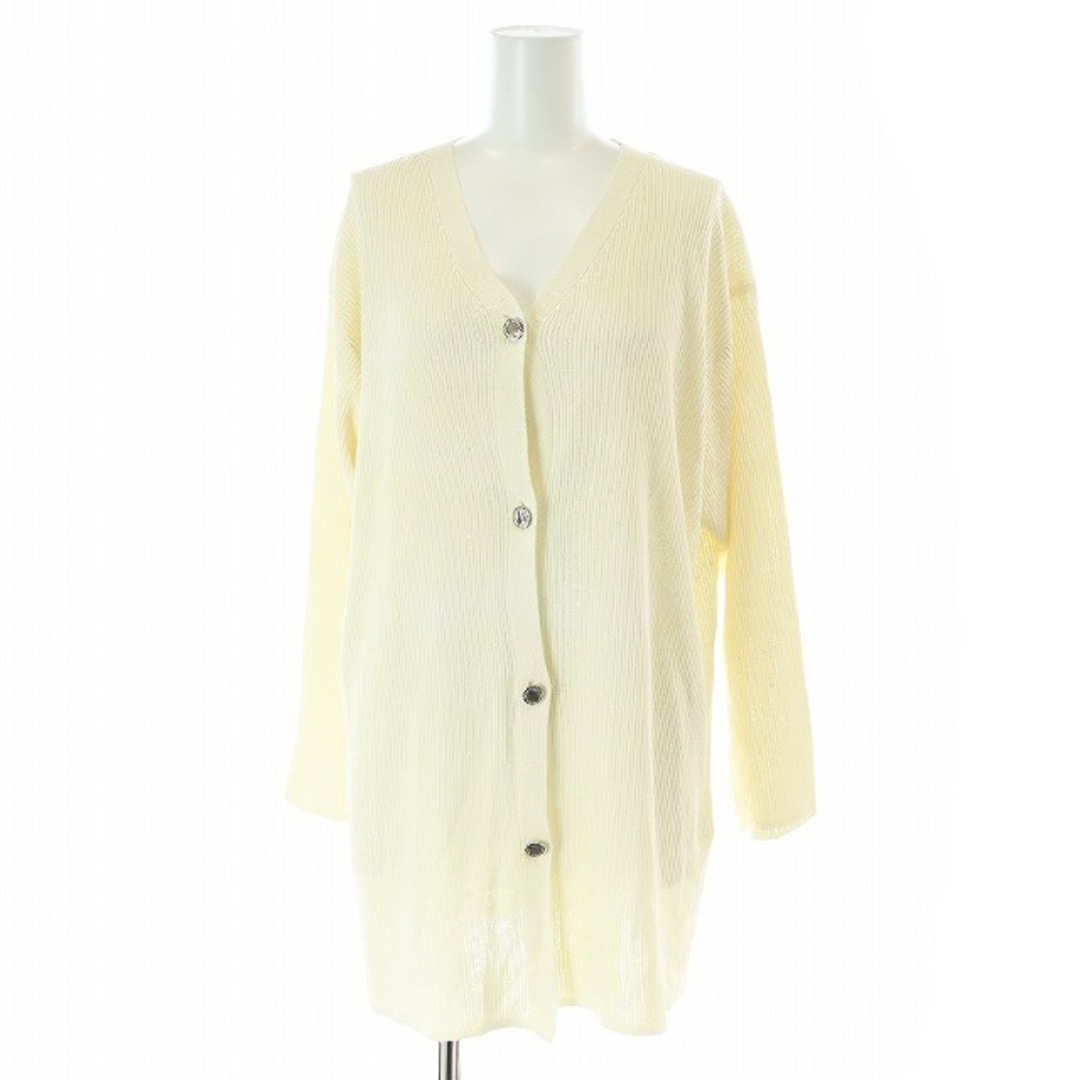 Courreges - クレージュ カーディガン リブニット Vネック 長袖 Courreges - クレージュ カーディガン リブニット Vネック 長袖