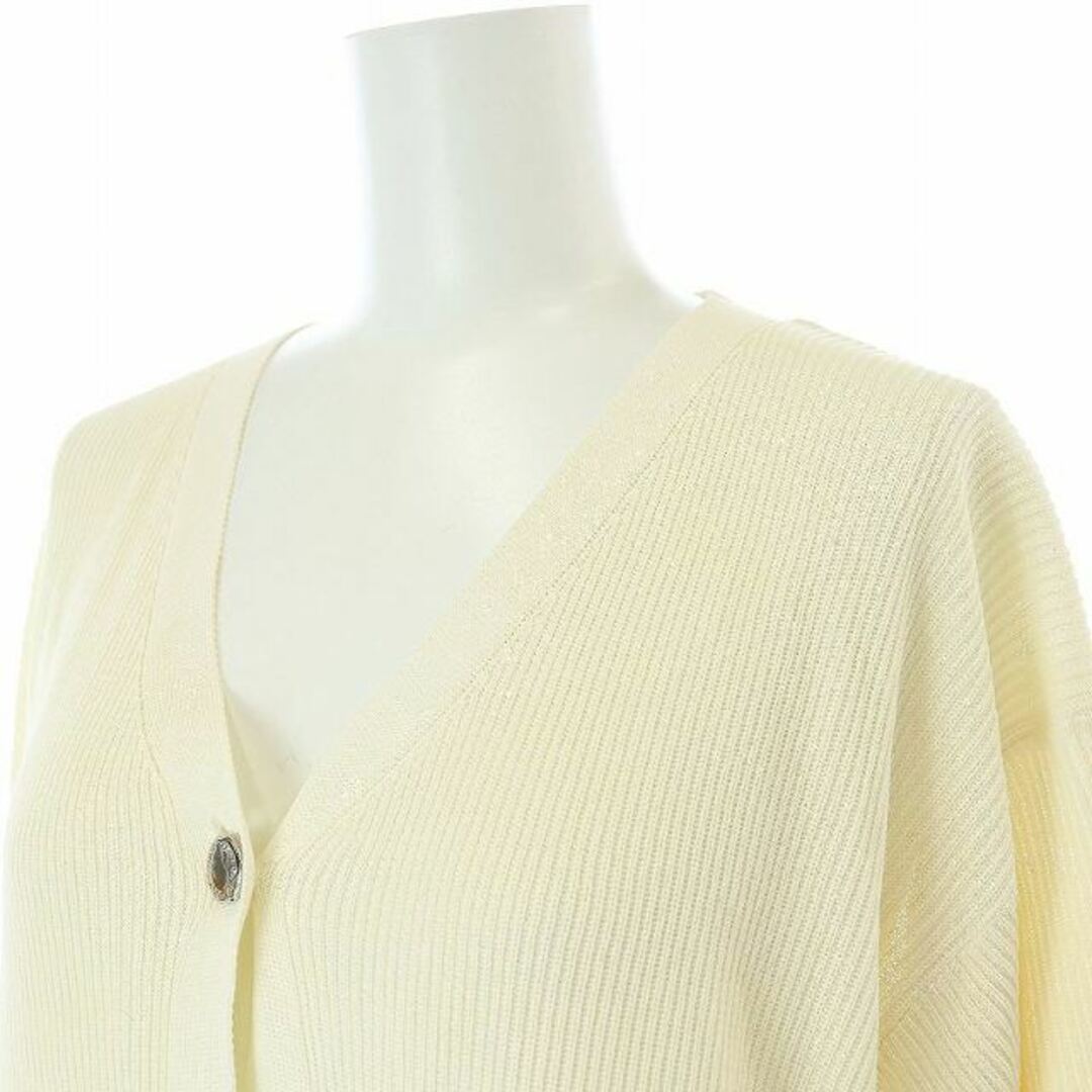 Courreges - クレージュ カーディガン リブニット Vネック 長袖 Courreges - クレージュ カーディガン リブニット Vネック 長袖