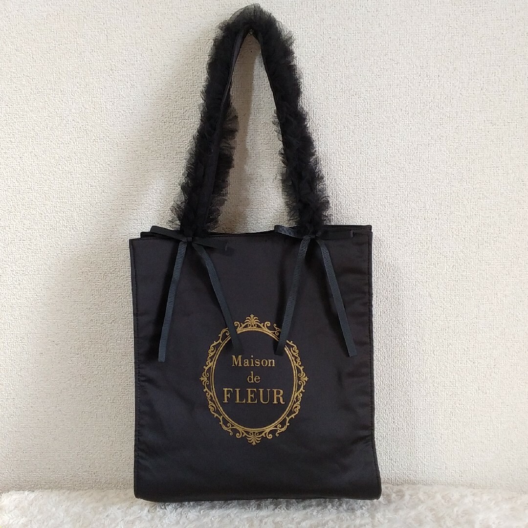 クラシック Maison de FLEUR - 新品 メゾンドフルール チュールフリル バッグ