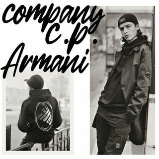 【定価5.6万】C.P.Company × Armani ゴーグル フーディ L(パーカー)
