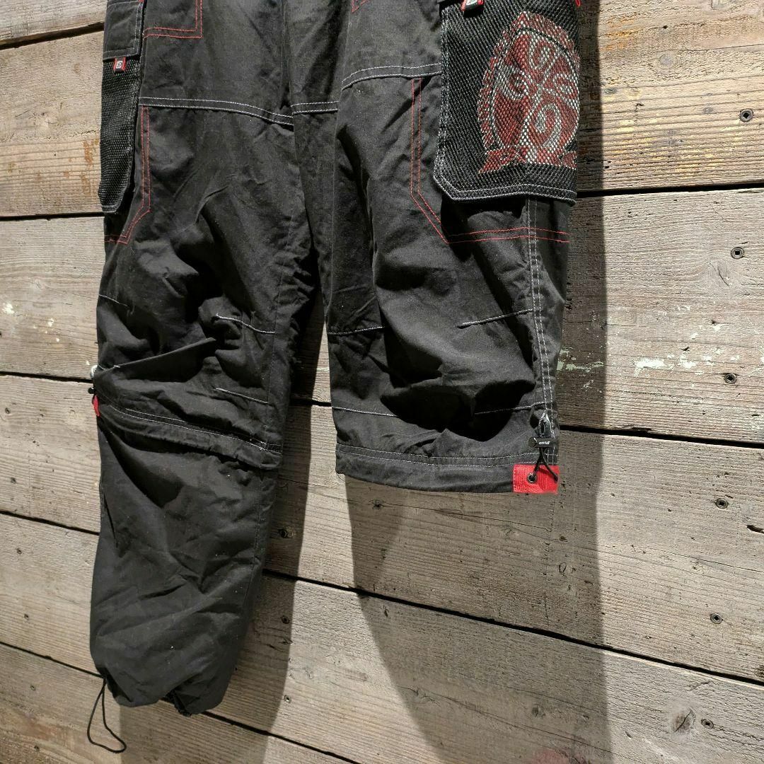 90s オールドサーフ PIKO カーゴパンツ 極太 ドローコード 2way 黒 90s オールドサーフ PIKO カーゴパンツ 極太 ドローコード 2way 黒