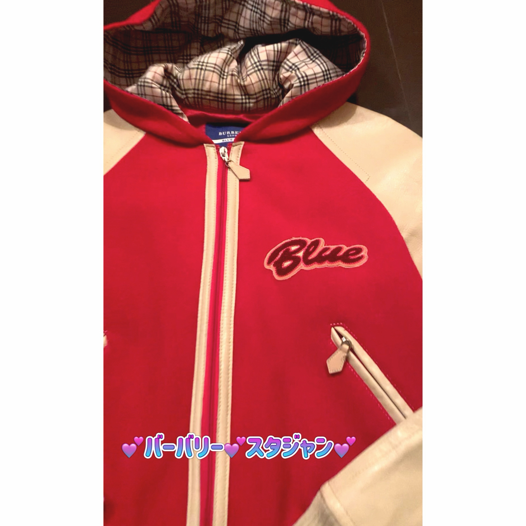 バーバリー スタジャン フード裏ノバチェック 皮素材 BURBERRY バーバリー スタジャン フード裏ノバチェック 皮素材 BURBERRY