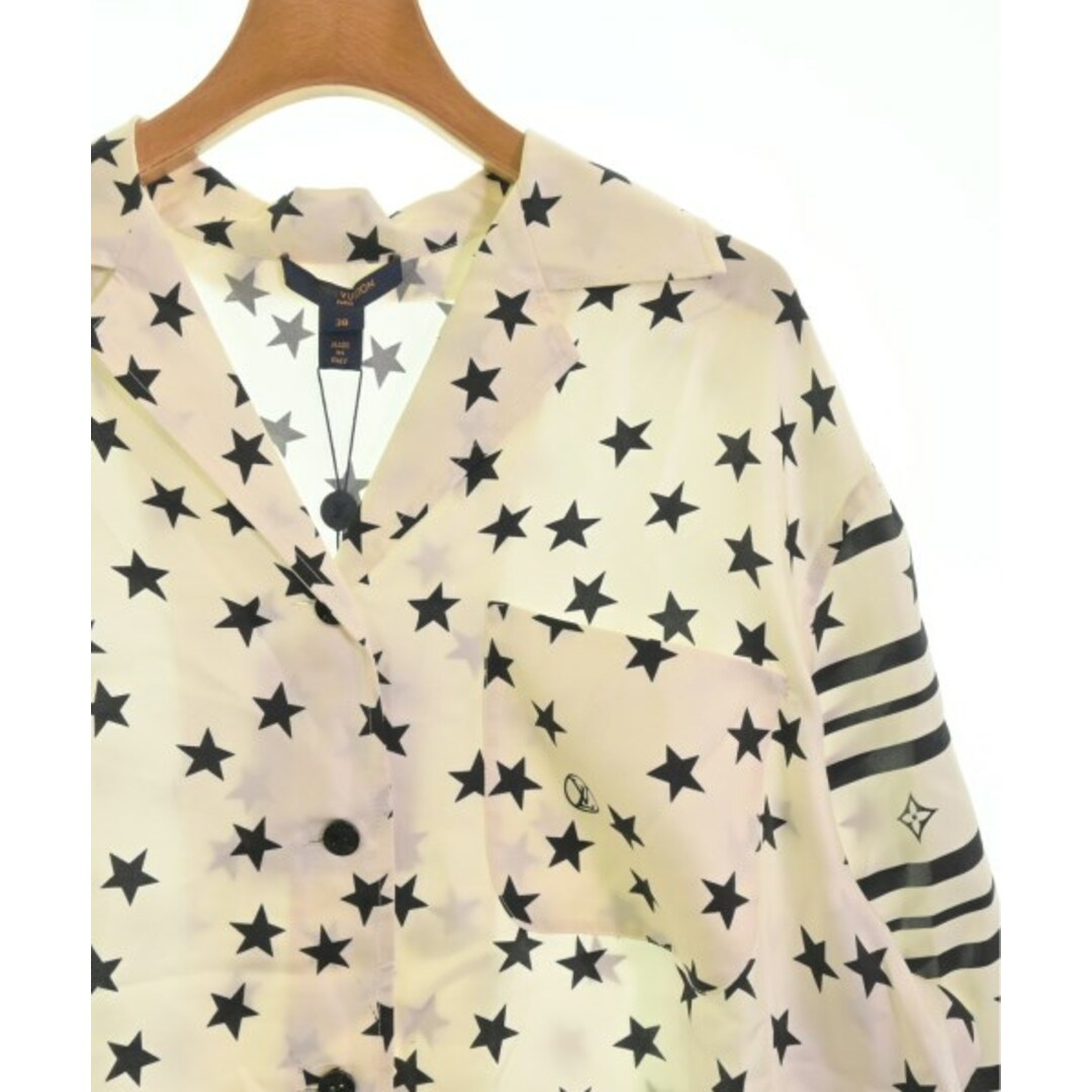 LOUIS VUITTON - LOUIS VUITTON カジュアルシャツ 38(S位) 白x黒 LOUIS VUITTON - LOUIS VUITTON カジュアルシャツ 38(S位) 白x黒