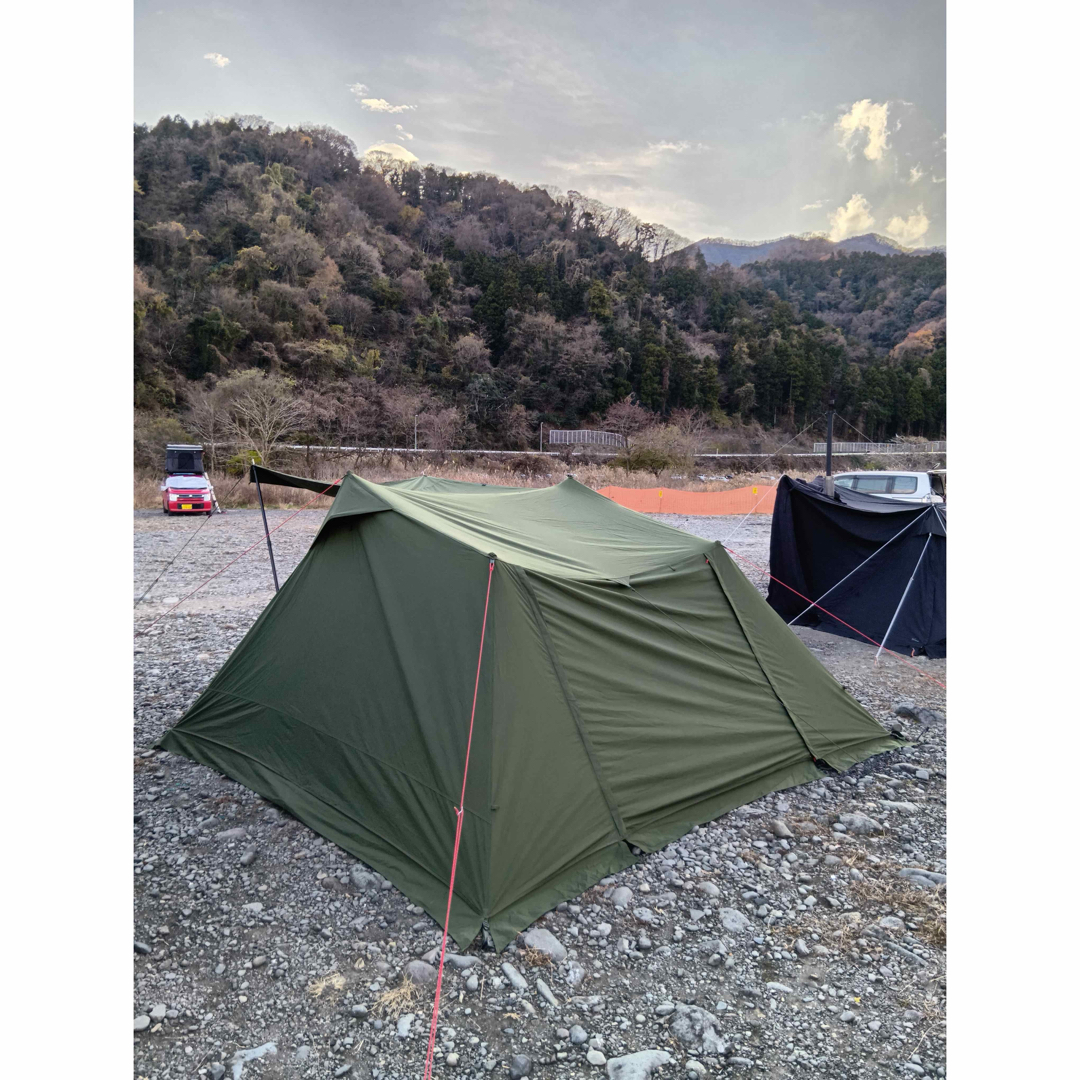 DOD ソロソウルウォウウォウ カーキ パップテント 軍幕 美品 DOD ソロソウルウォウウォウ カーキ パップテント 軍幕 美品