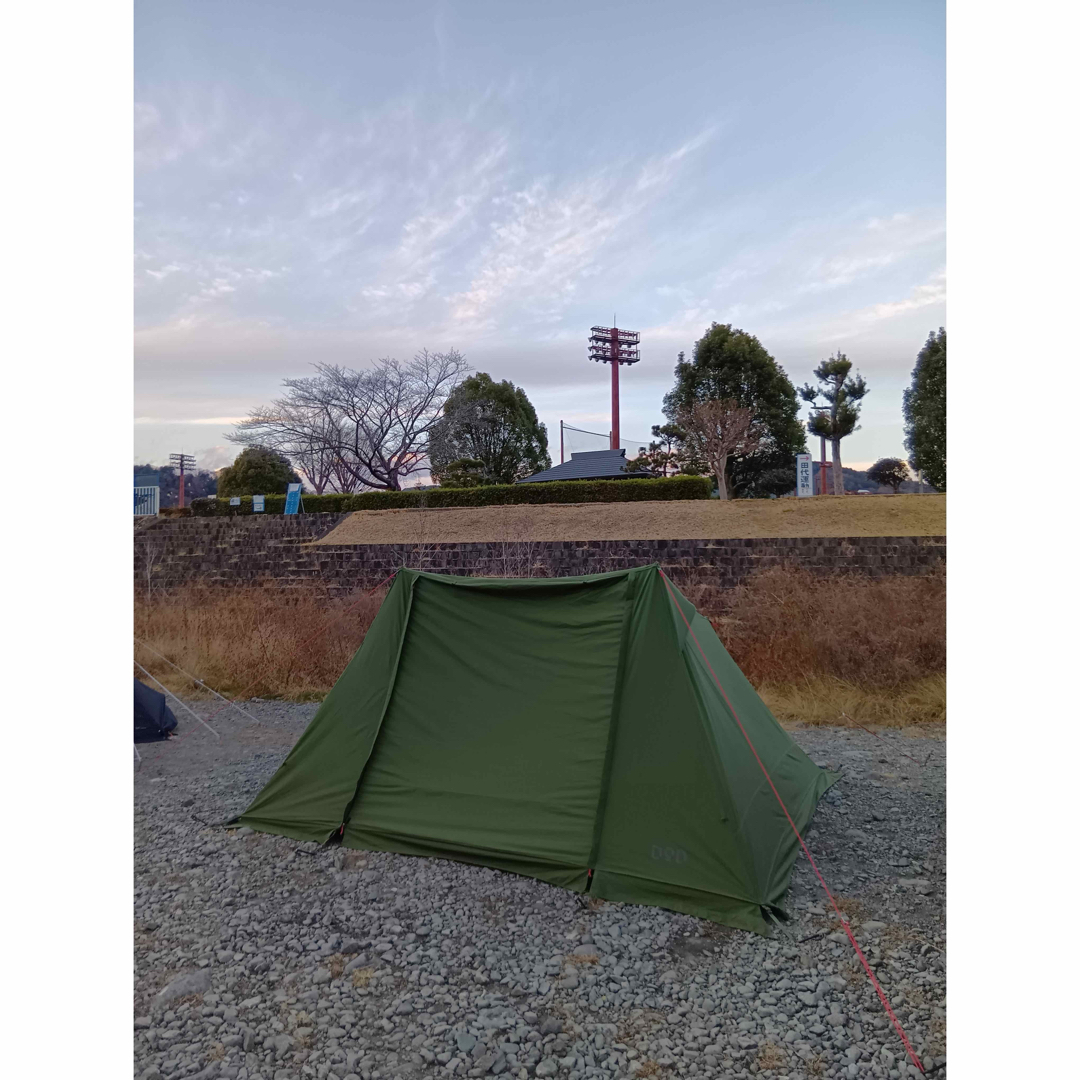 DOD ソロソウルウォウウォウ カーキ パップテント 軍幕 美品 DOD ソロソウルウォウウォウ カーキ パップテント 軍幕 美品