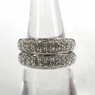 SWAROVSKI - ▽極美品▽スワロフスキー 指輪 リング パヴェ 2連 SWAROVSKI - ▽極美品▽スワロフスキー 指輪 リング パヴェ 2連