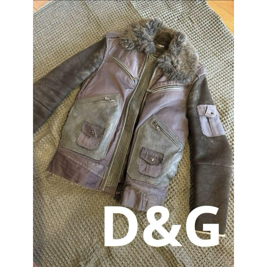 DOLCE&GABBANA - 【中古】DOLCE&GABBANA レザージャケットの通販 DOLCE&GABBANA - 【中古】DOLCE&GABBANA レザージャケットの通販