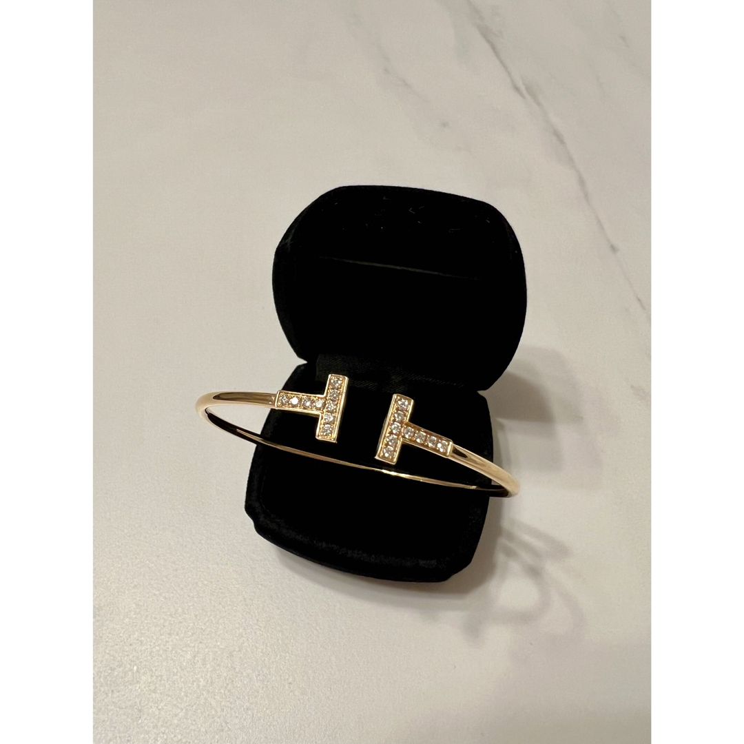 Tiffany & Co. - ティファニー ダイヤモンドワイヤーブレスレット ローズゴールド