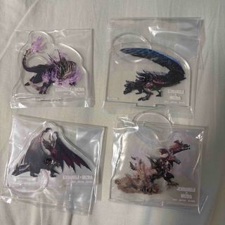 カプコン(CAPCOM)のモンスターハンター　一番くじ　アクリルスタンド 4点セット　未開封(キャラクターグッズ)