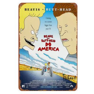 エムティーヴィー(MTV)のUSAインテリア【新品】ビーバス＆バッドヘッド《K》ブリキ看板 80's MTV(その他)