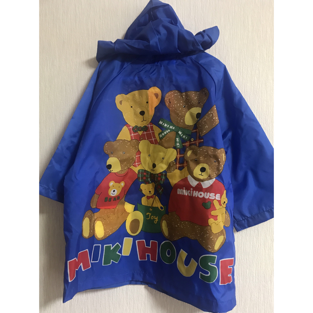 mikihouse(ミキハウス)の［新品•未使用］半額以下！ミキハウス レインコート男の子 サイズ90 キッズ/ベビー/マタニティのこども用ファッション小物(レインコート)の商品写真