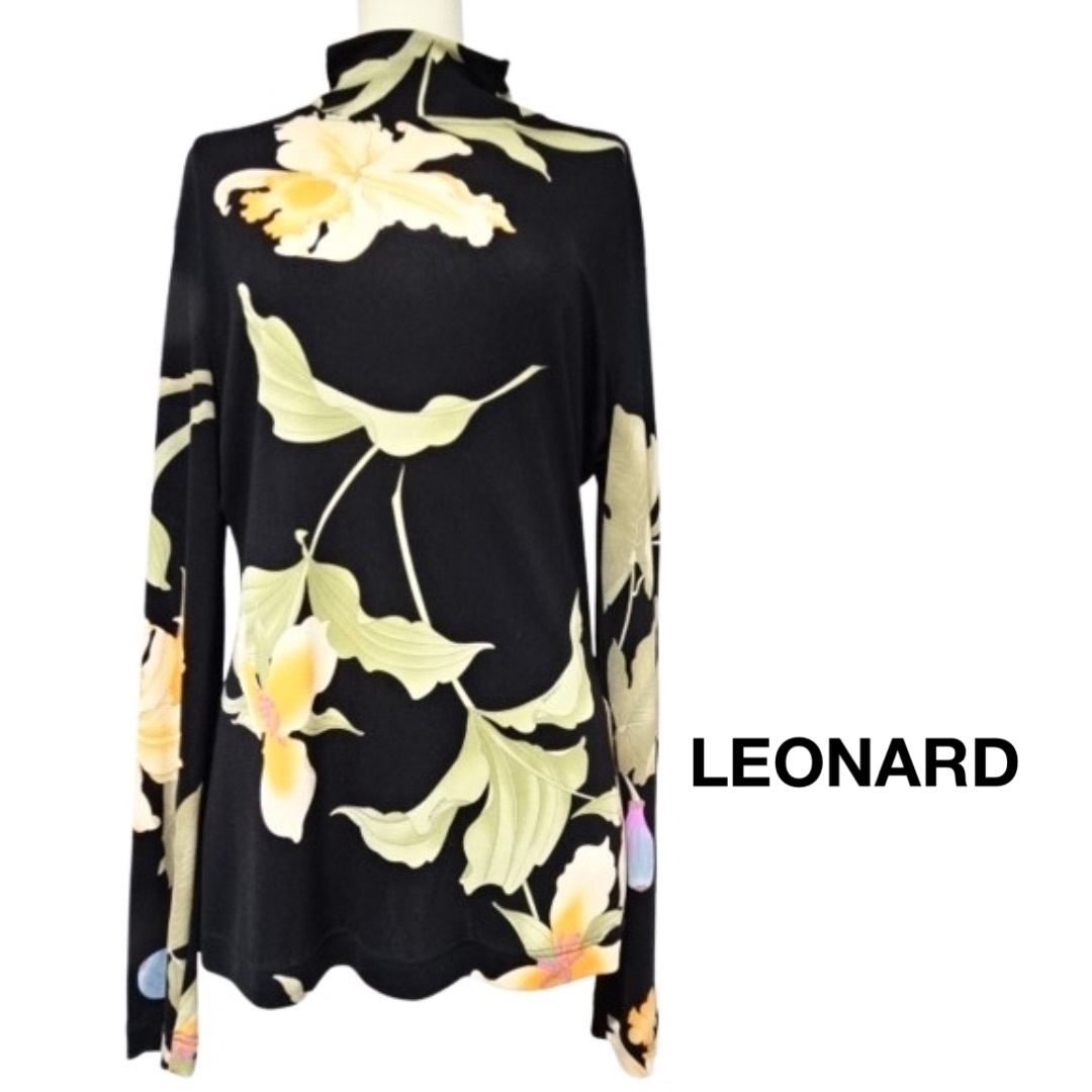 LEONARD - 【美品】LEONARDレオナールシルクプリントトップス40 LEONARD - 【美品】LEONARDレオナールシルクプリントトップス40