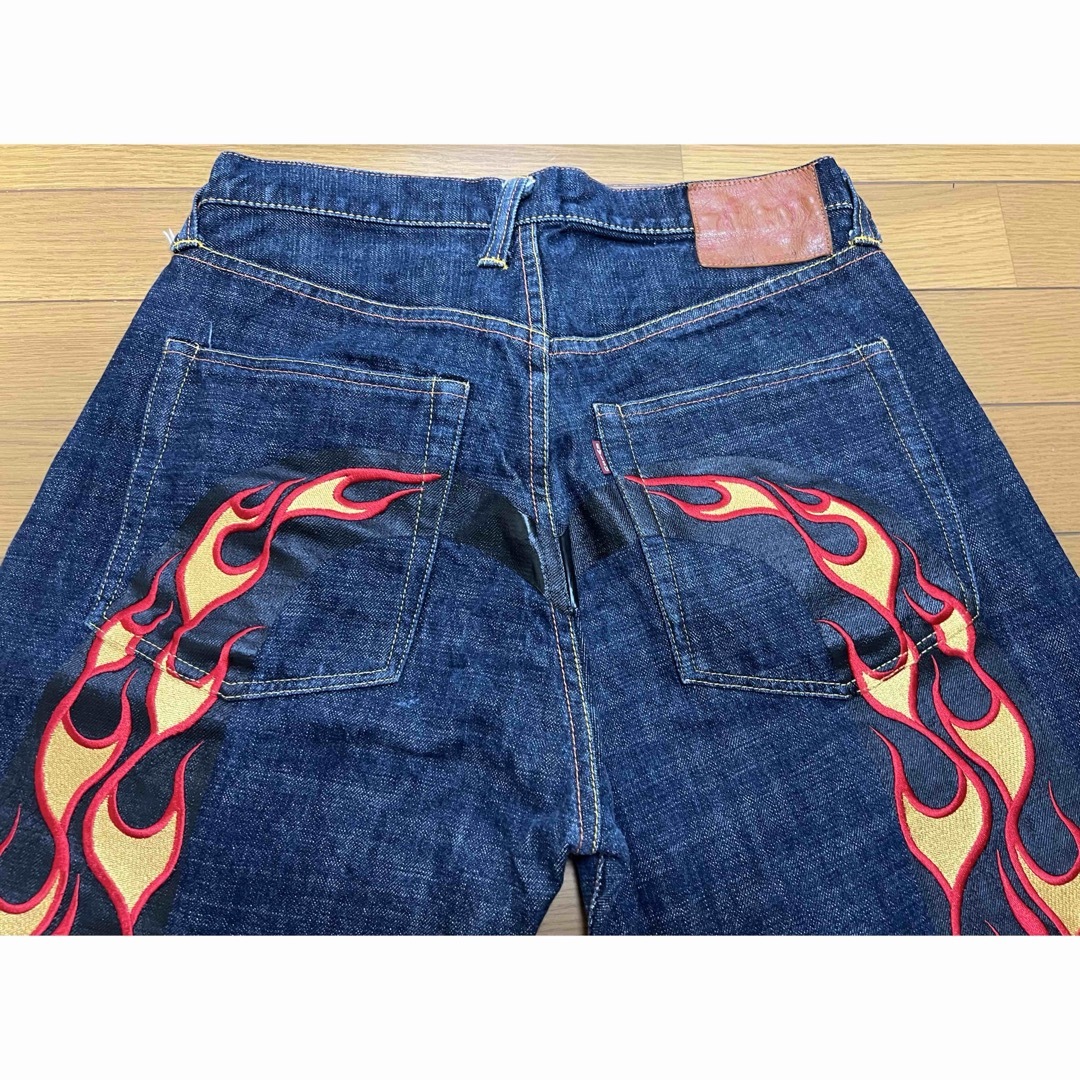 EVISU 大黒 ファイヤー刺繍 ジーンズ デニムパンツ エヴィス EVISU 大黒 ファイヤー刺繍 ジーンズ デニムパンツ エヴィス