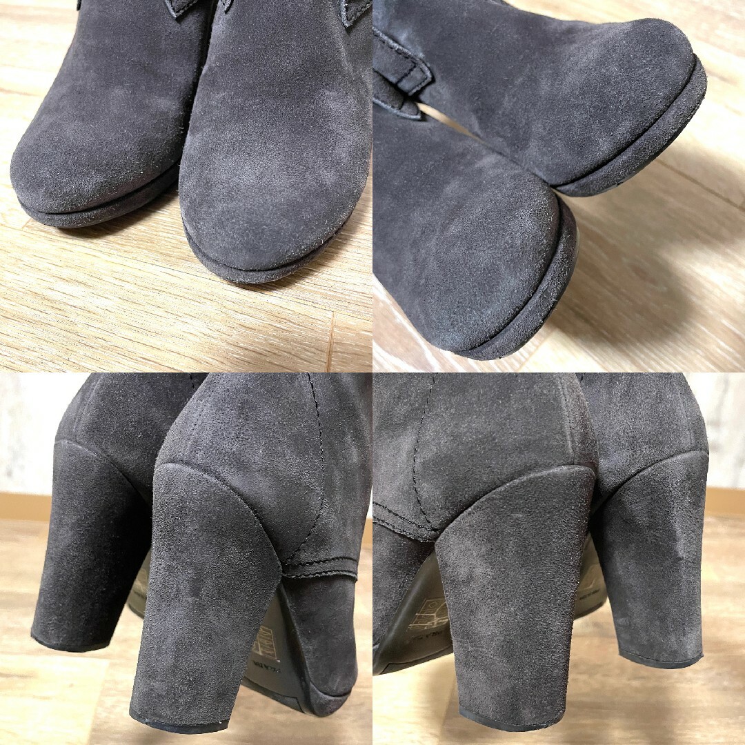 美品【PRADA SPORTS】本革スエード 太ヒールブーティー 約24.0cm 美品【PRADA SPORTS】本革スエード 太ヒールブーティー 約24.0cm