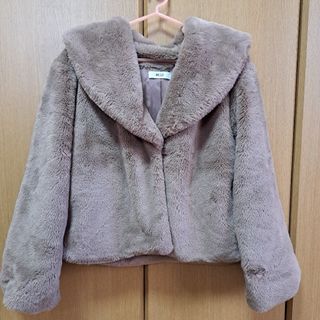 ウィゴー(WEGO)の美品♡WEGO ウィゴー モコモコファージャケット　レディース(Ｆ) ブラウン(毛皮/ファーコート)