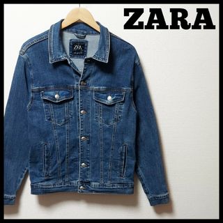 ZARA - ZARA(ザラ) USED加工 ペイントデニムボアジャケット ZARA - ZARA(ザラ) USED加工 ペイントデニムボアジャケット