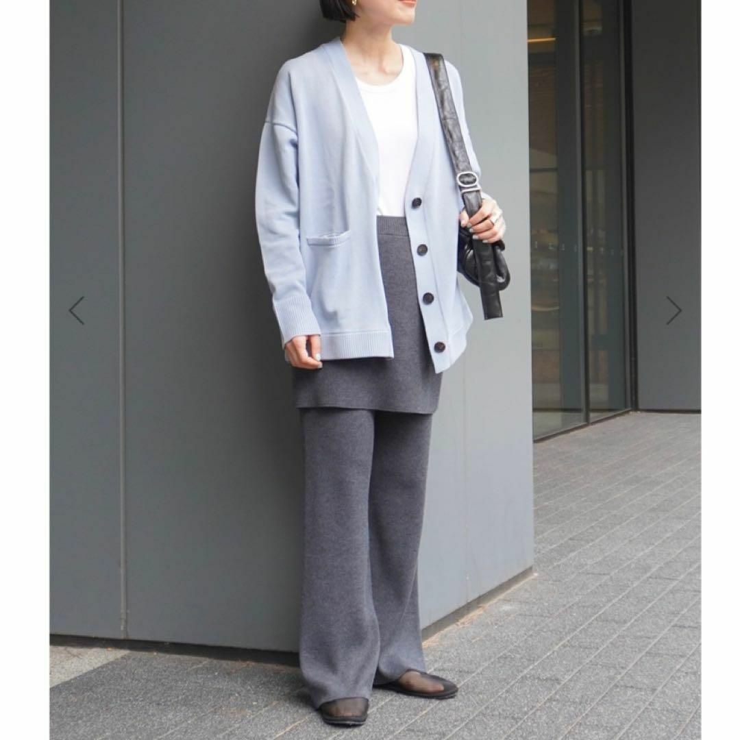 美品✨EVERYDAY I LIKE Rib Skirt Pants グレー 美品✨EVERYDAY I LIKE Rib Skirt Pants グレー