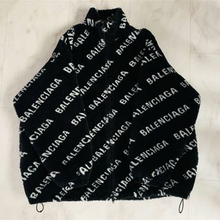 BALENCIAGA - 新品同様 バレンシアガ ジップアップブルゾン ロゴ BALENCIAGA - 新品同様 バレンシアガ ジップアップブルゾン ロゴ